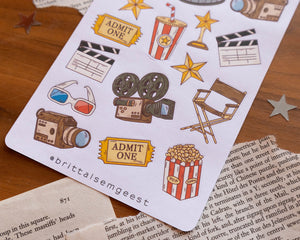 Film & TV Sticker sheet