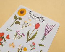 Afbeelding in Gallery-weergave laden, Flower Sticker sheet
