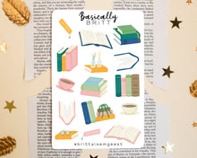 Load image into Gallery viewer, Bookish Sticker sheet
