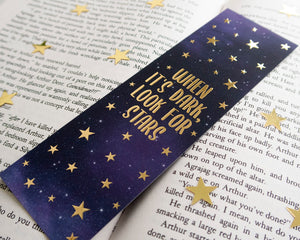 Galaxy Quote Gold Foil Bookmark