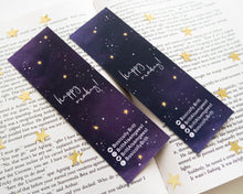 Load image into Gallery viewer, Set of 2 Galaxy Gold Foil Bookmarks
