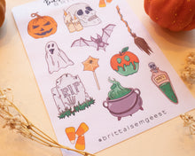 Load image into Gallery viewer, Halloween Sticker sheet
