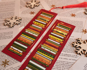 Gold Foil Christmas Bookmark