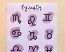 Afbeelding in Gallery-weergave laden, Zodiac Symbols Sticker sheet
