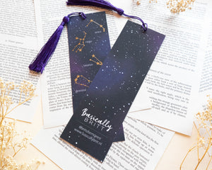 Zodiac Gold Foil Bookmarks