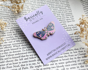 Purple Butterfly Enamel Pin