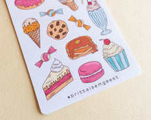 Load image into Gallery viewer, Desserts Sticker sheet
