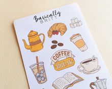 Load image into Gallery viewer, Coffee Break Sticker sheet
