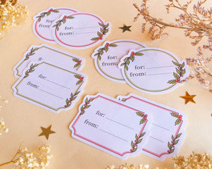 Set of 8 Gift Label Stickers