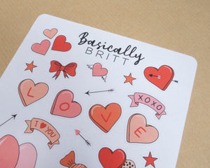 Valentine's Day Sticker sheet